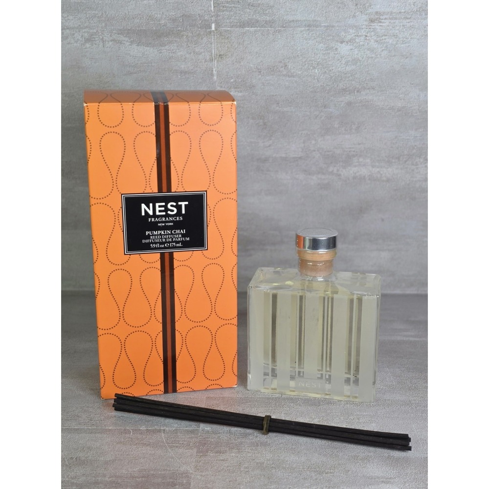 Nest New York Fragrances Reed Diffuser Pumpkin Chai 5.9fl oz 175ml, NEW BOXED